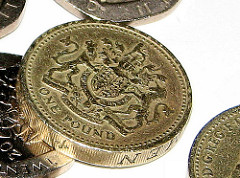 a close-up of a coin