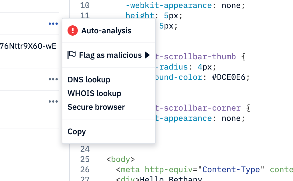 Analysis Screenshot