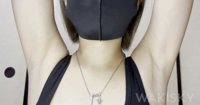 美肌美女のS級ツル腋に限界接近!