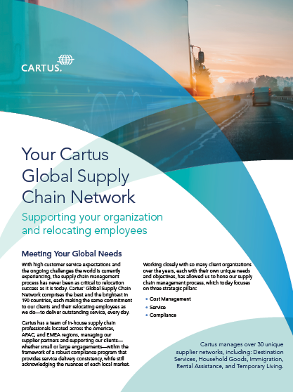 Cartus Global Supply Chain Guide