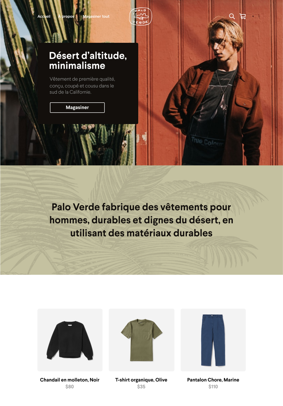 Example website