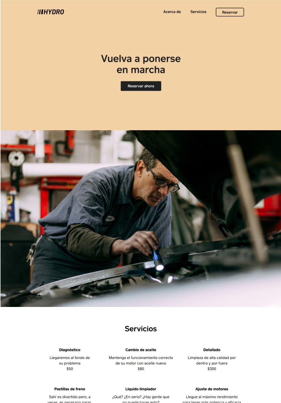 Example website