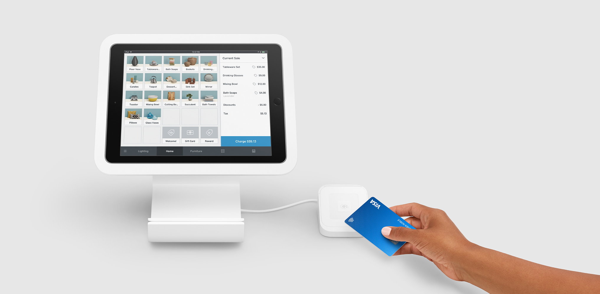 Square Stand for iPad (2017, 2018), iPad Pro 9.7”, and iPad Air (1, 2