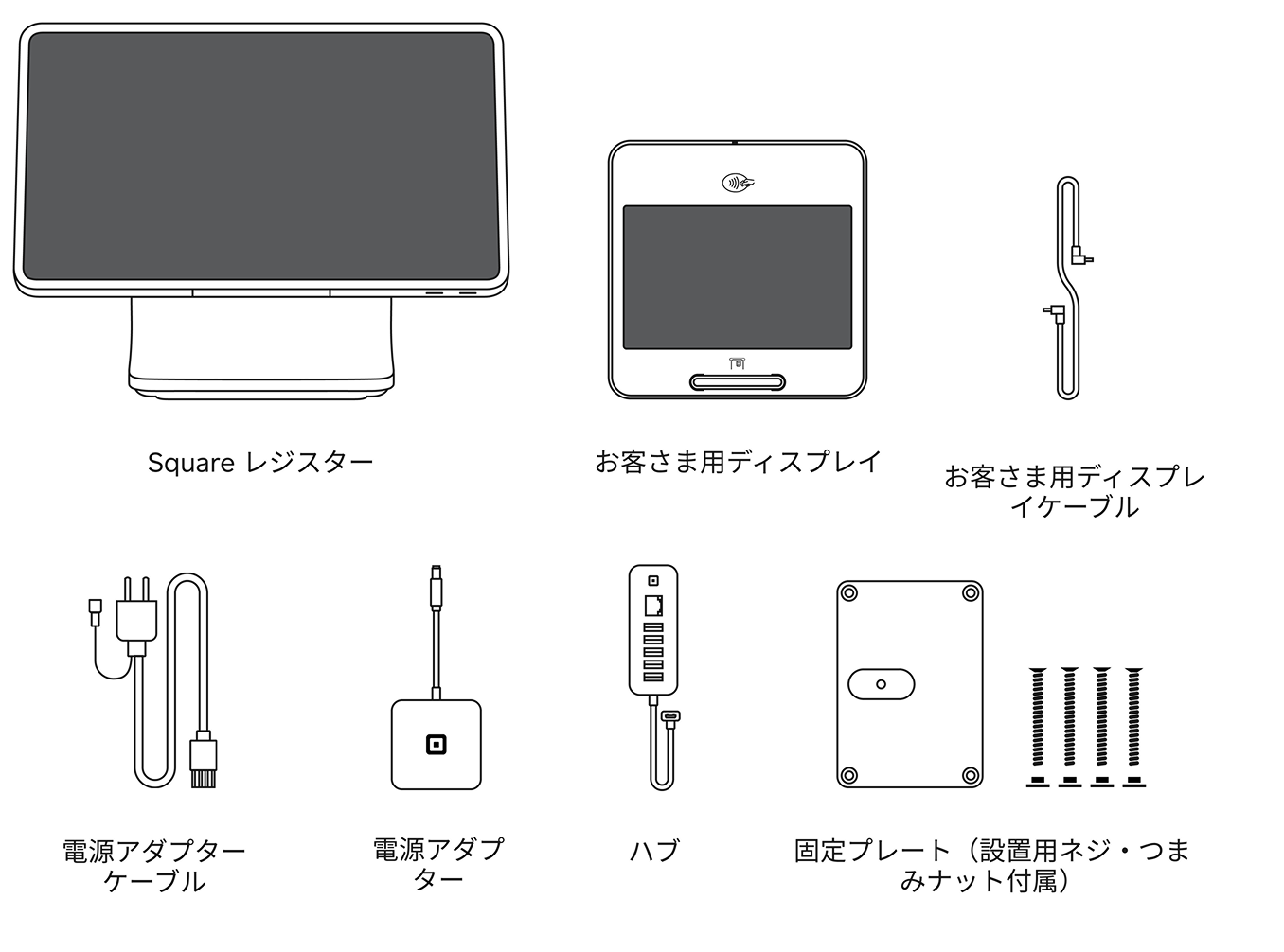 スクエアレジセット Square レジスター | 完全統合型POSシステム | Squareショップ