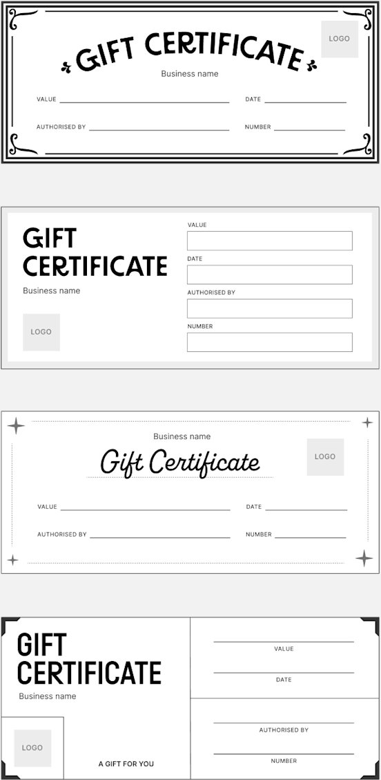 Download Free Gift Certificate Templates and Gift Cards Square