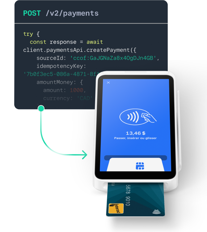 API et SDK Square : Créez des solutions personnalisées sur Square.