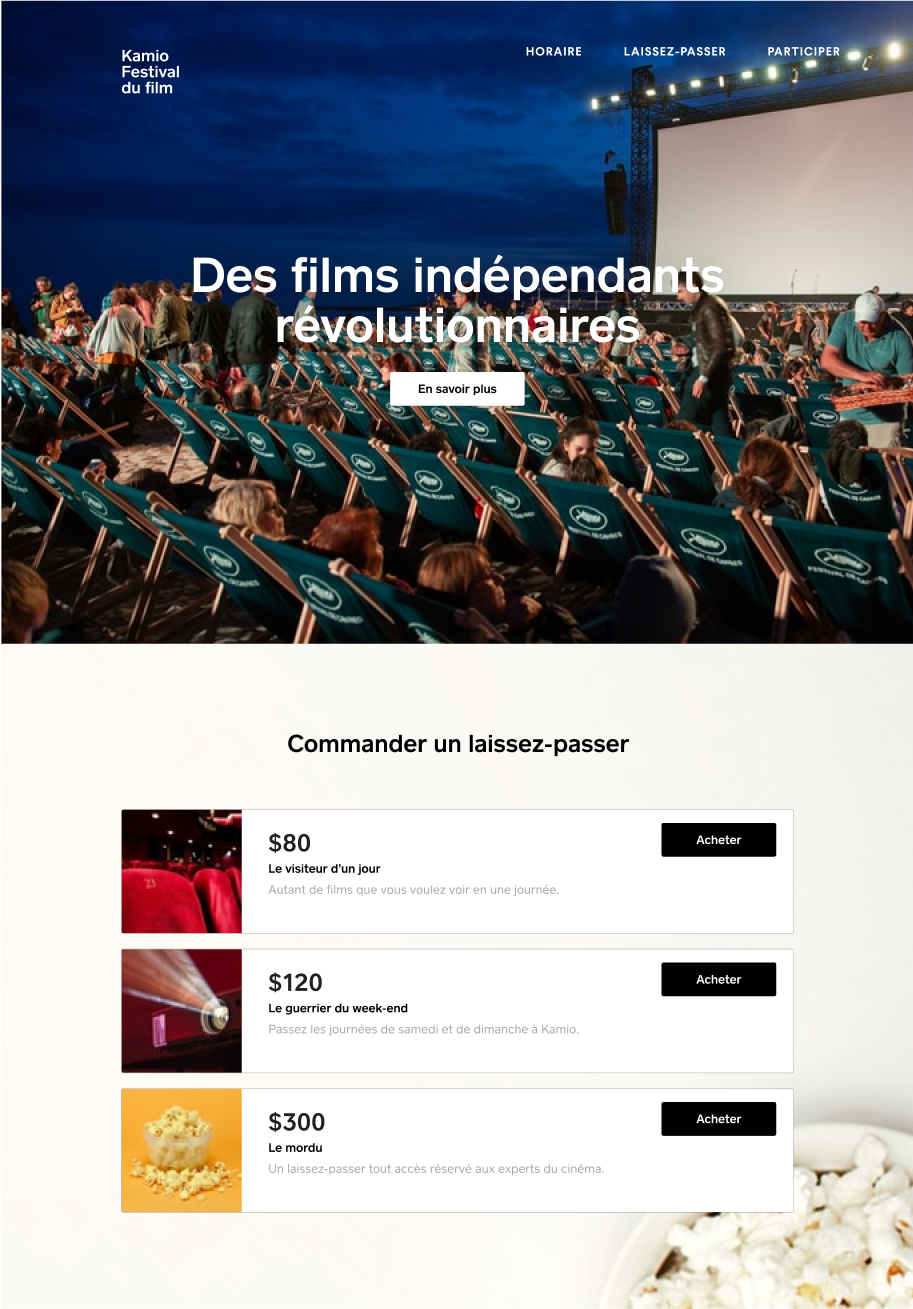 Example website