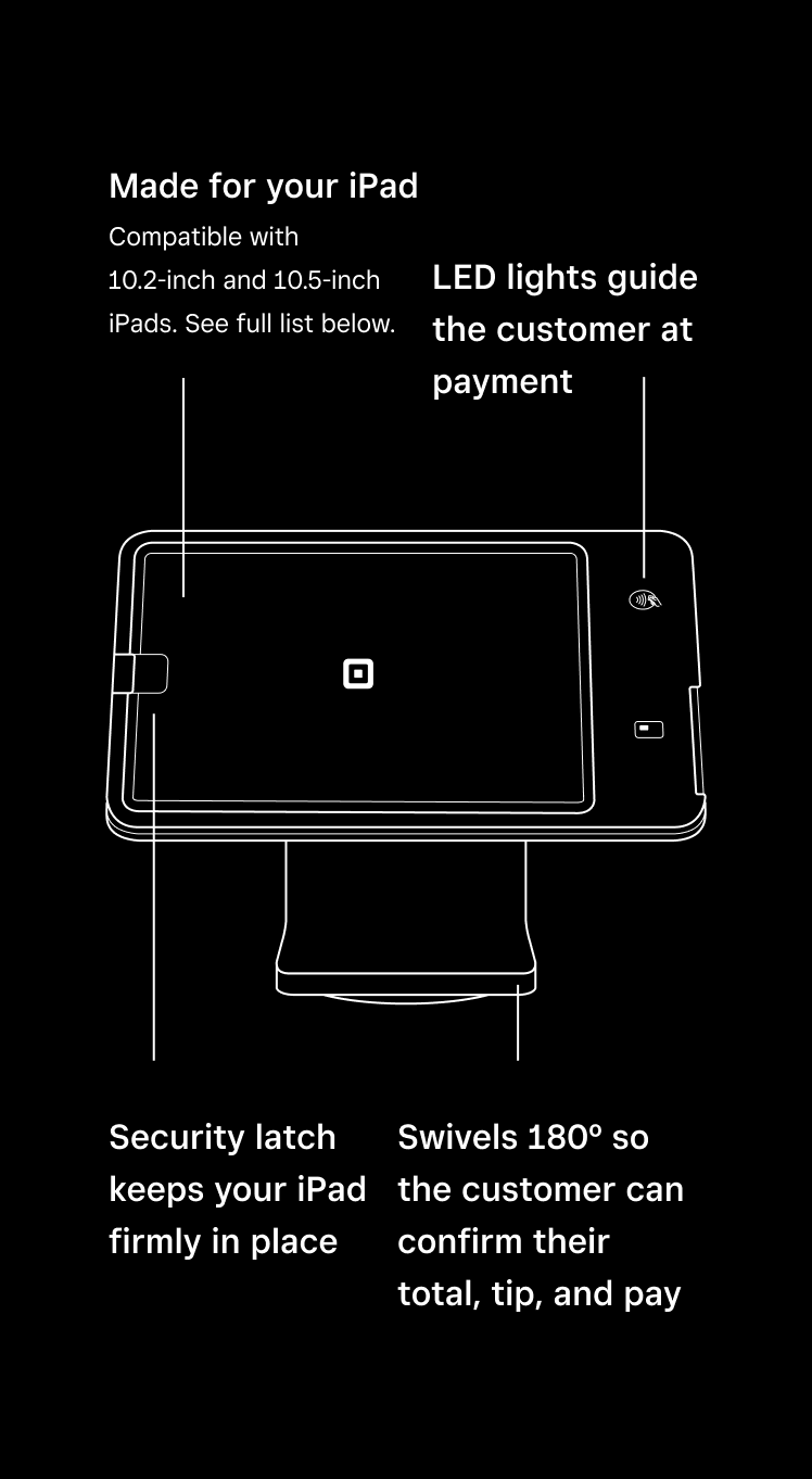 iPad POS stand - Technical Specifications | Square