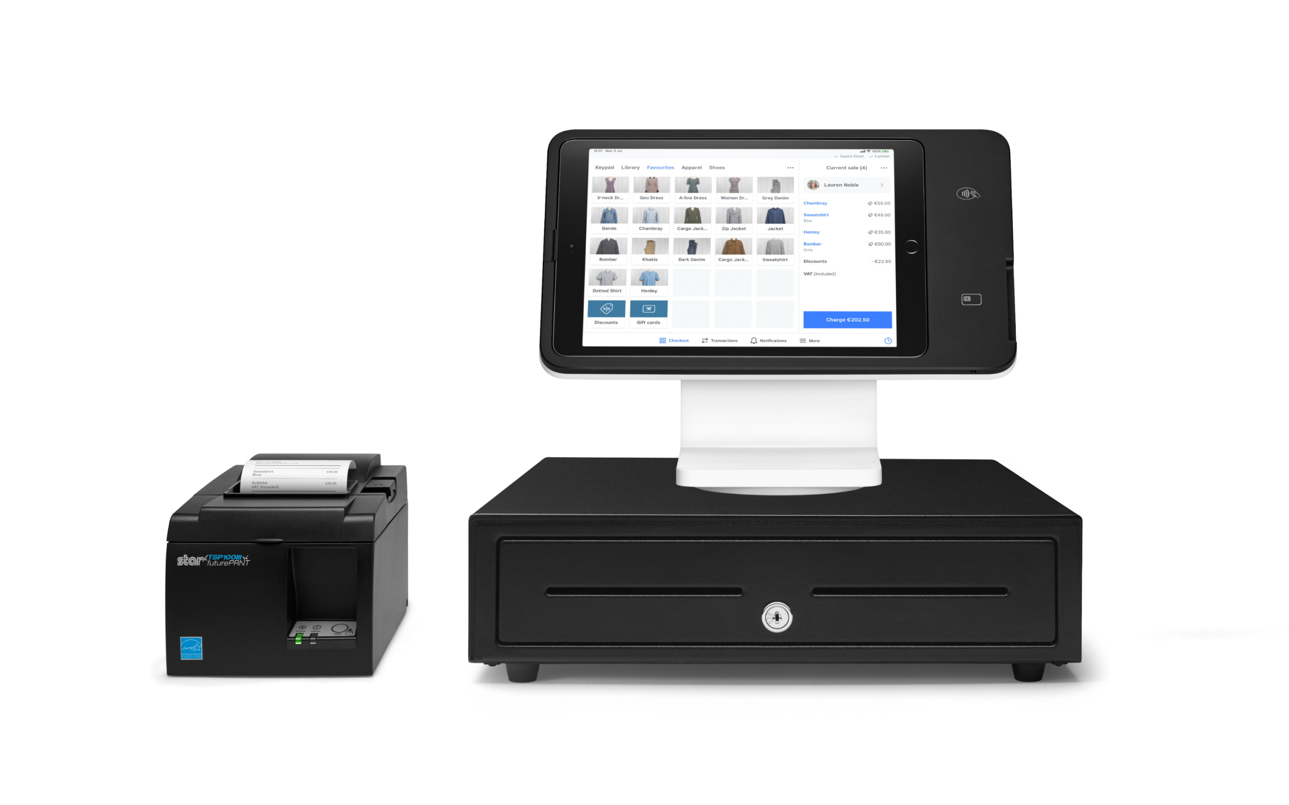 square stand printer