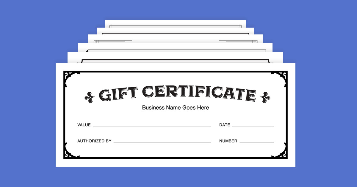 Create Your Own Printable Gift Certificates Free PRINTABLE TEMPLATES