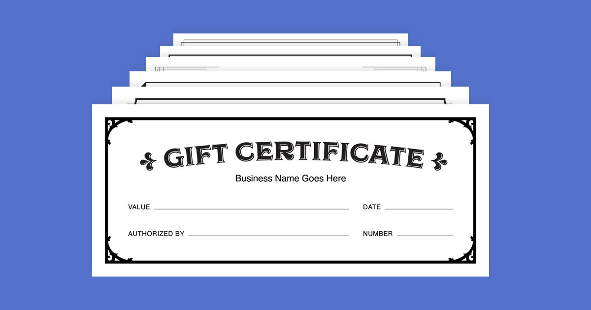 free gift certificate template