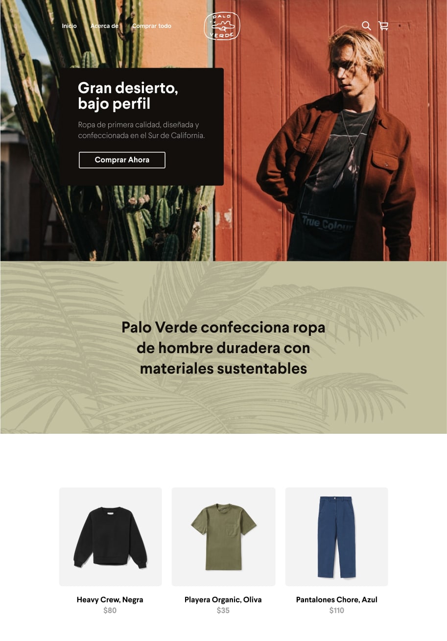 Example website