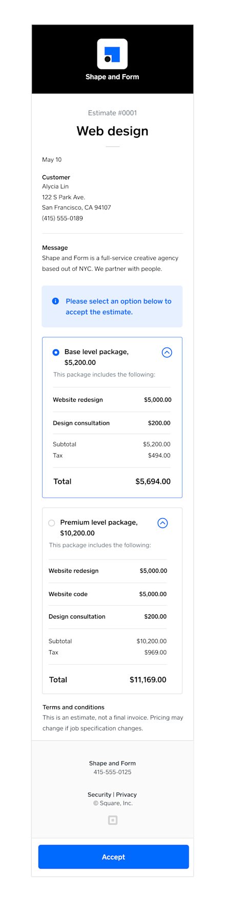 Free Invoice Software - Online Invoices | Square Invoices