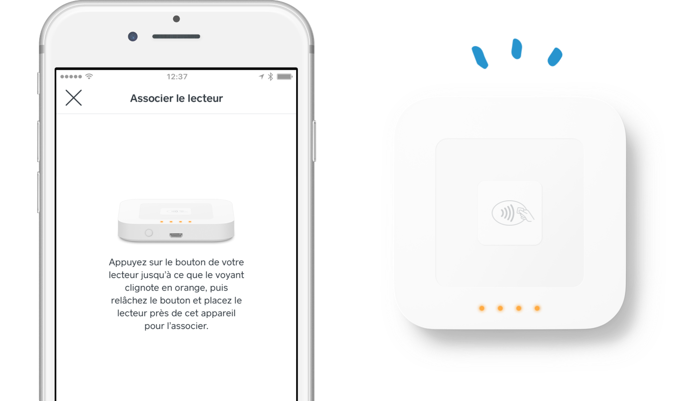 Lecteur NFC Bluetooth ACR1311 - Lecteur De Cartes Sans Contact 13.56 MHz, Compatible Android/iOS, Batterie Lithium, Interface USB (Blanc)