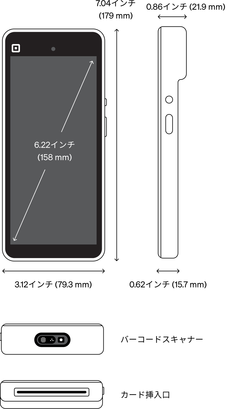 Square ハンディ | 詳細仕様 | Square (スクエア)
