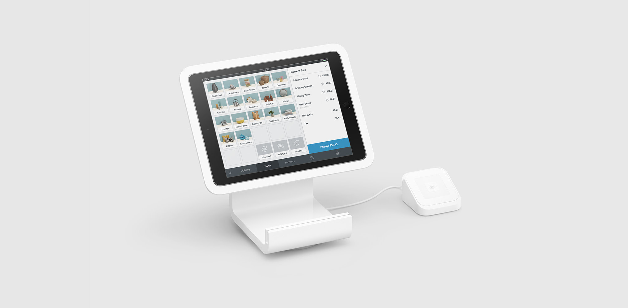 Square Stand for iPad (2017, 2018), iPad Pro 9.7”, and iPad Air (1, 2