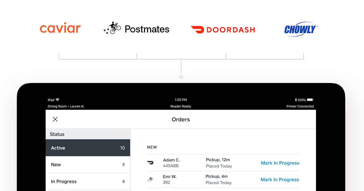 Online Order Integrations All Your Orders On One Tablet Square