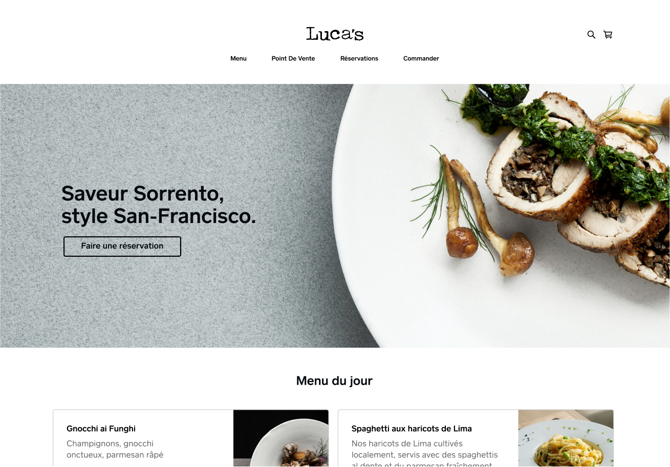 Example website