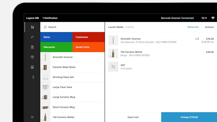 Touch Screen Till System - Integrated POS | Square Register