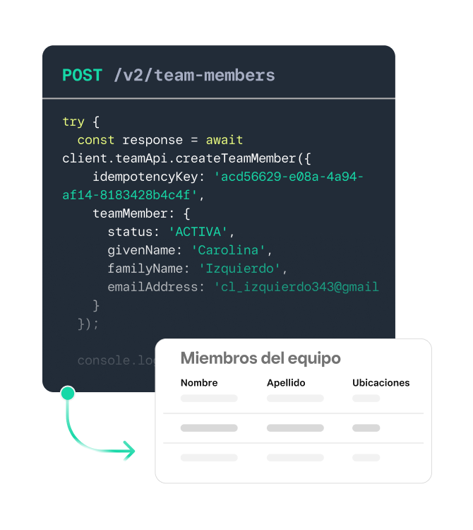 API y SDK de Square: Crea soluciones personalizadas en Square