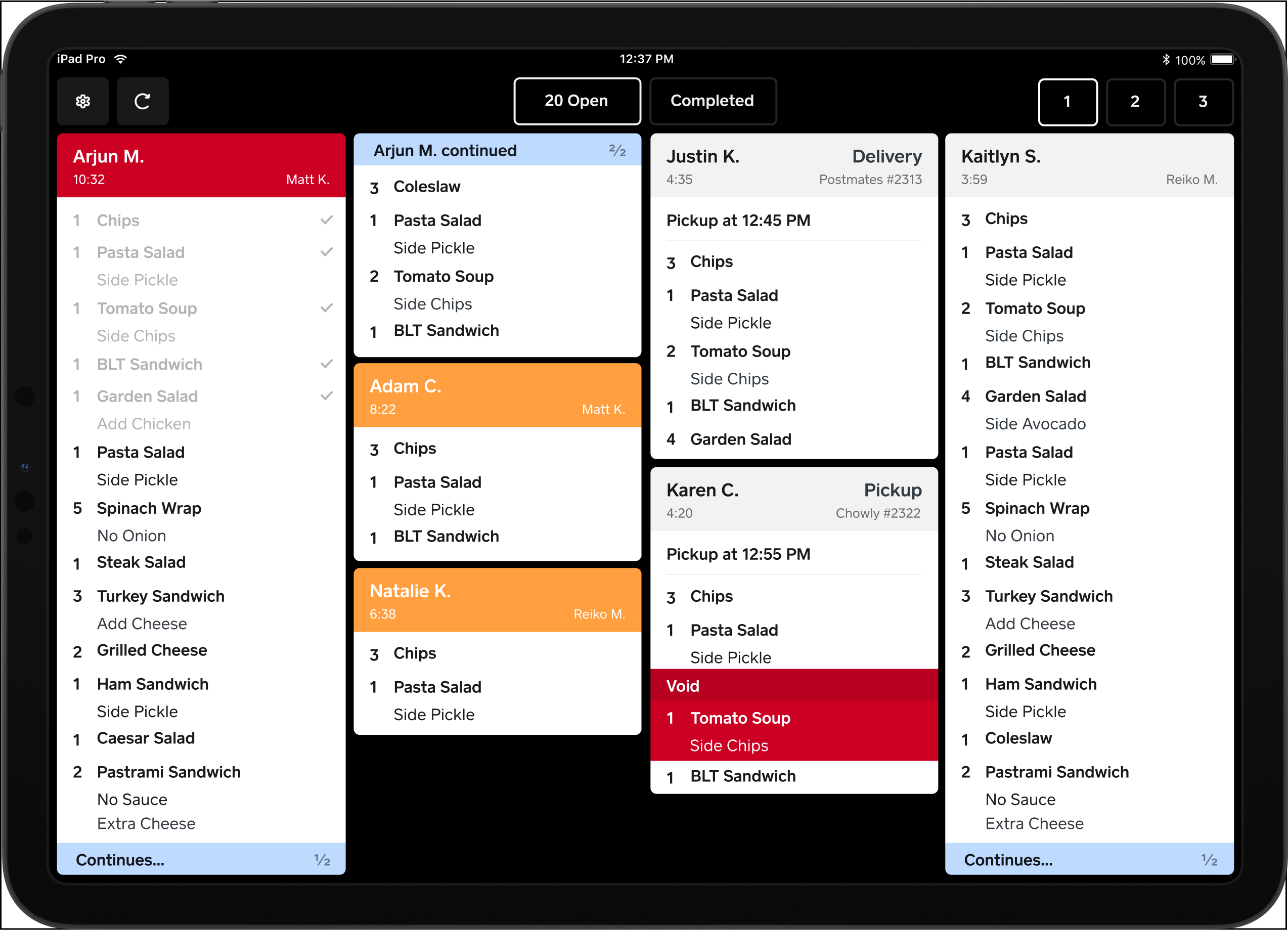 Kitchen Display System KDS Square