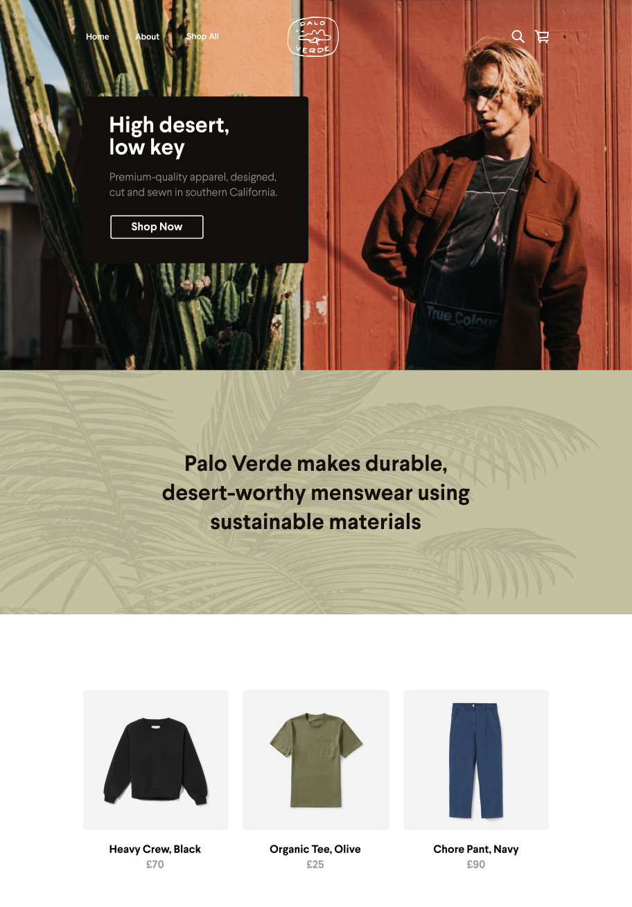 Example website