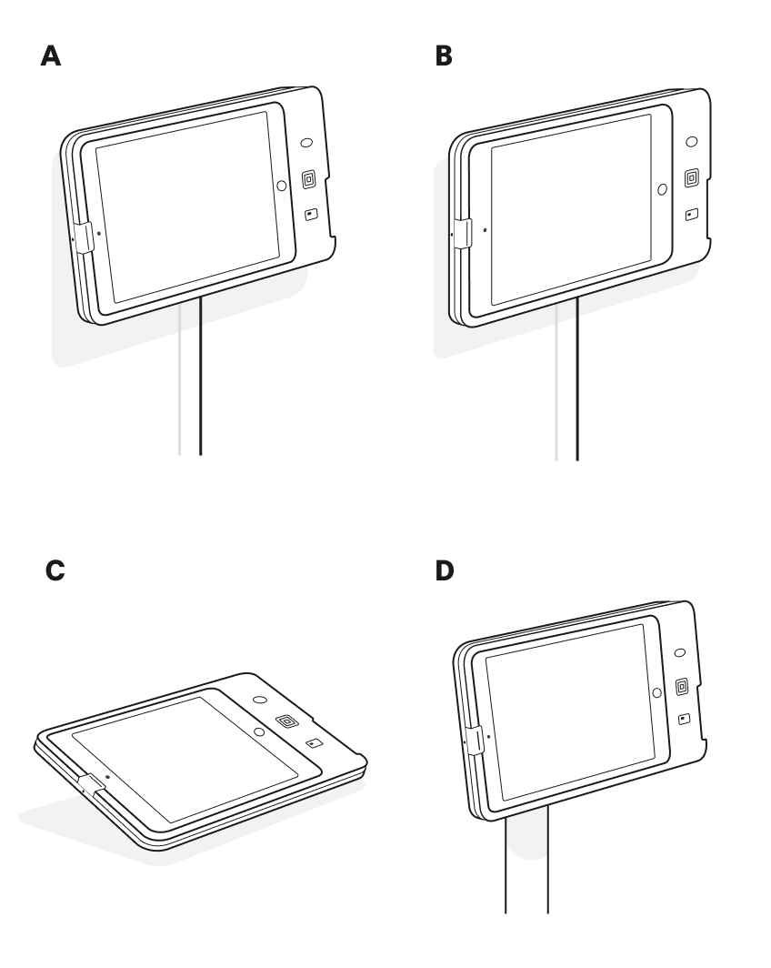 SelfService Kiosk Technical Specifications Square Stand Mount