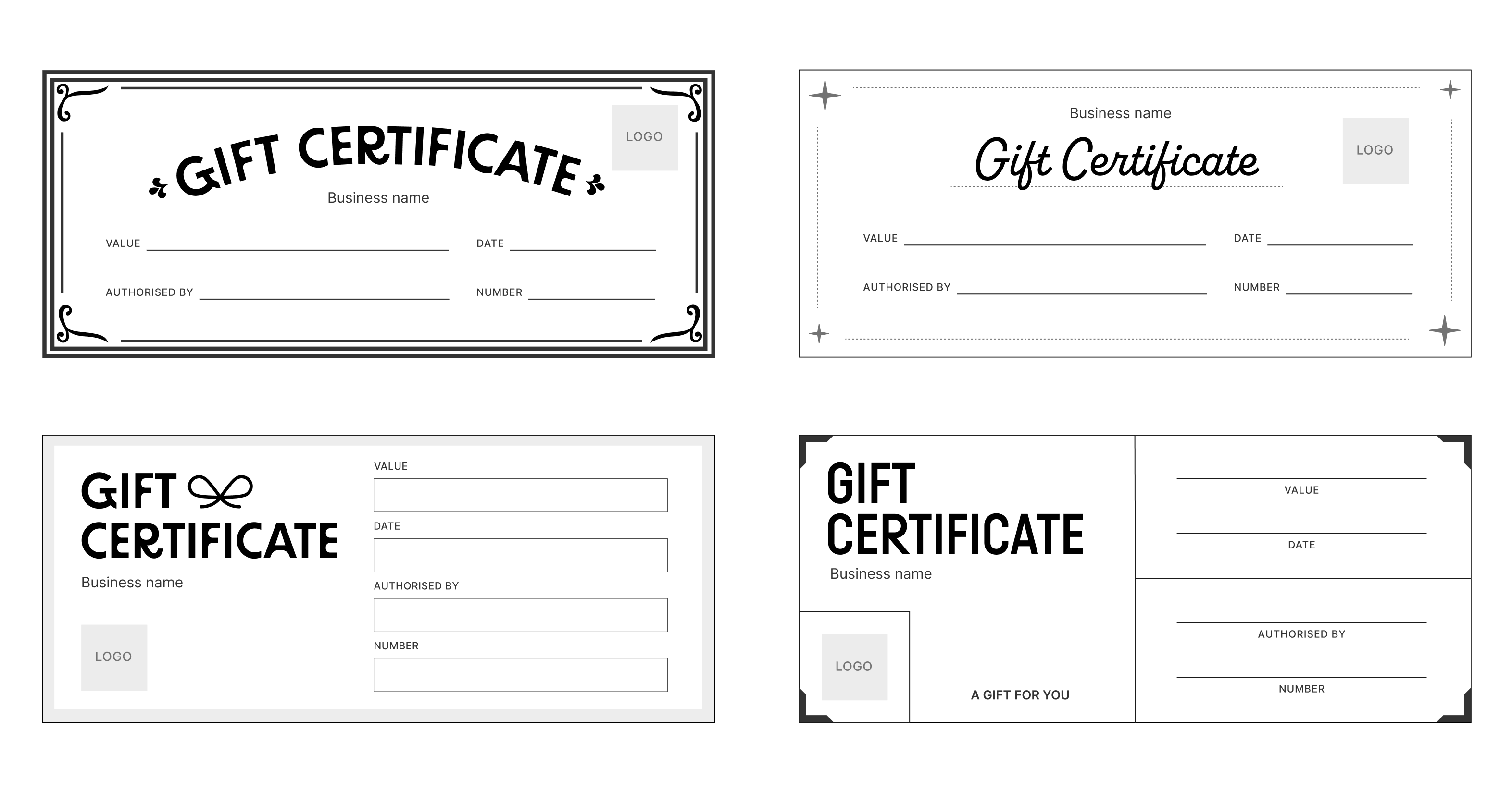 Download free gift certificate templates and gift cards | square