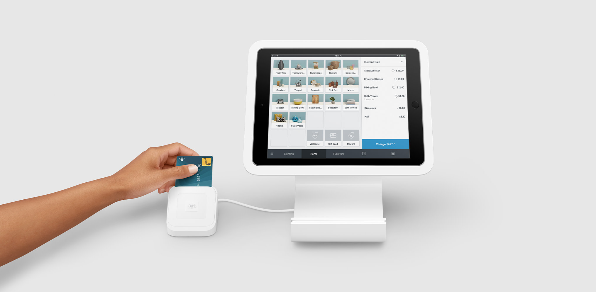 Square Stand for iPad (2017, 2018), iPad Pro 9.7”, and iPad Air (1, 2