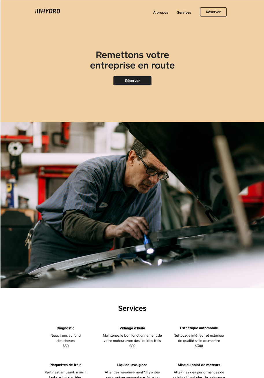 Example website