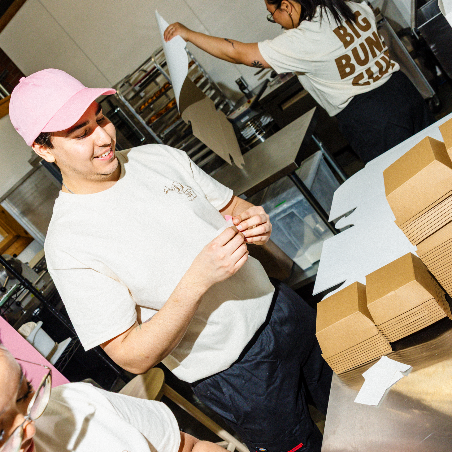 Person with their piercing.