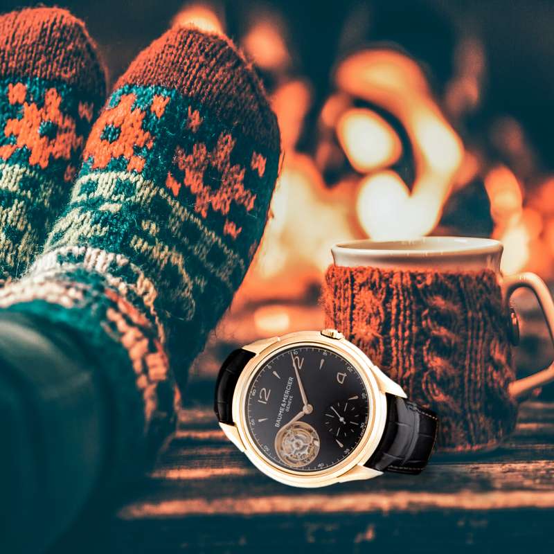 celebrating the season with the baume mercier clifton watchmaxx
