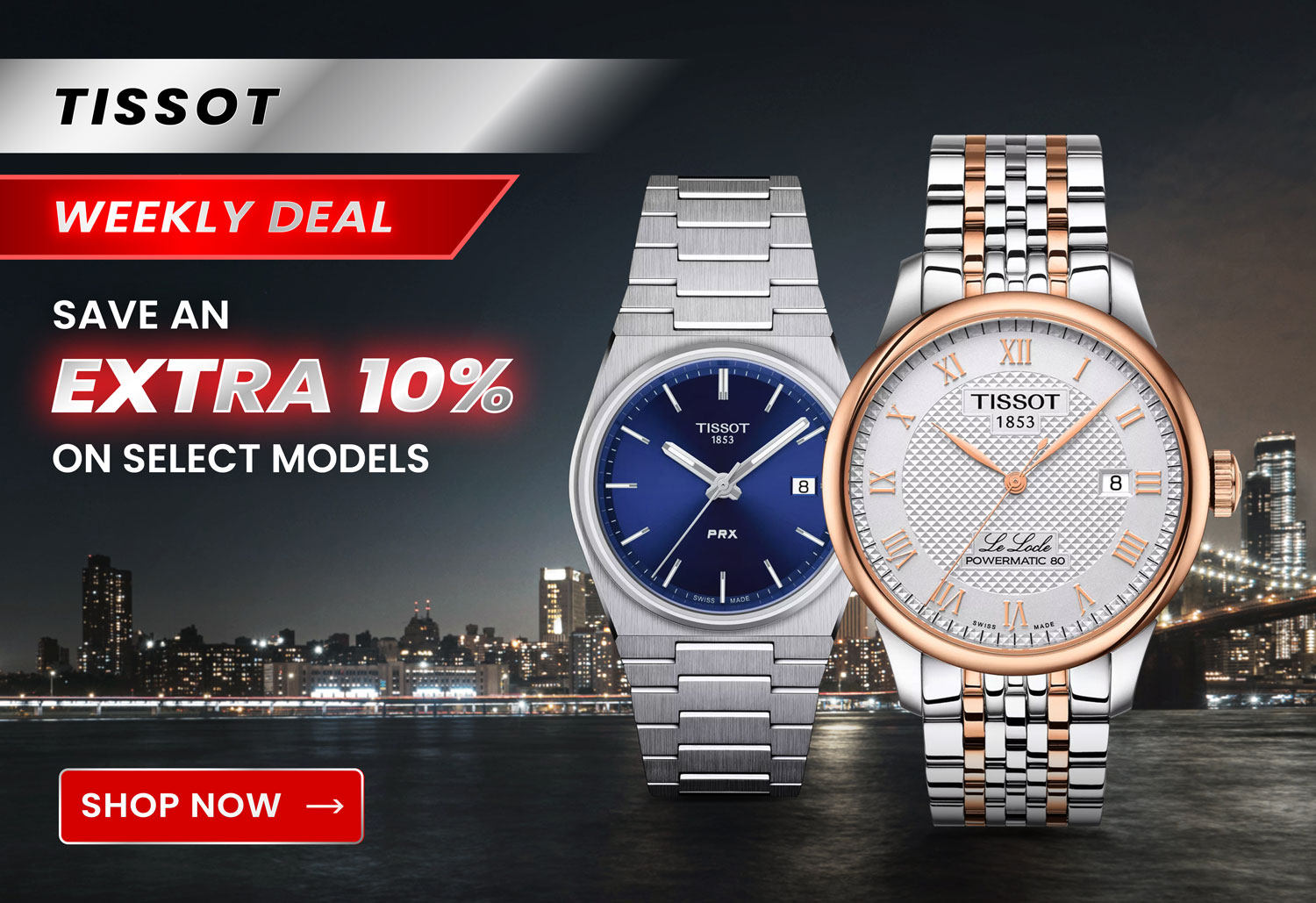 Tissot 10% Off