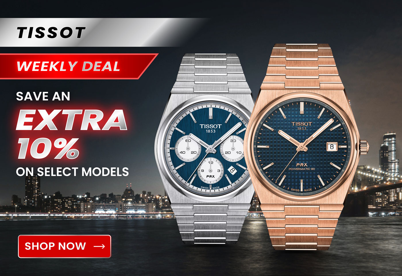 Tissot 10% Off