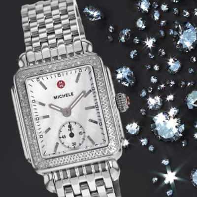 Michele deco diamond on sale watch