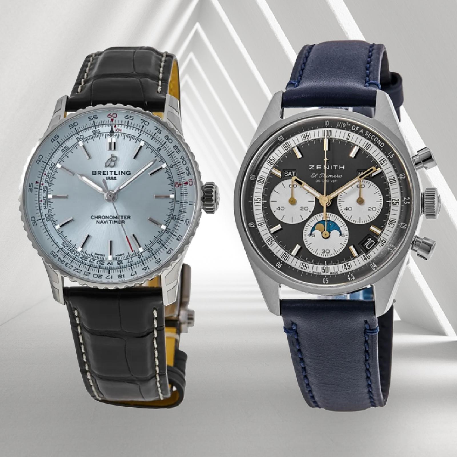 Compare Breitling Navitimer and Zenith Chronomaster complications: slide rule outer ring vs sub-dials, style cues, and who each suits.