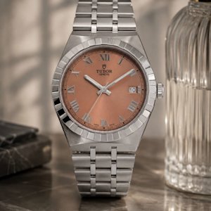 Tudor Royal watches: fluted bezel, integrated bracelet, day-date, four sizes from 28mm to 41mm. Shop the collection at WatchMaxx.