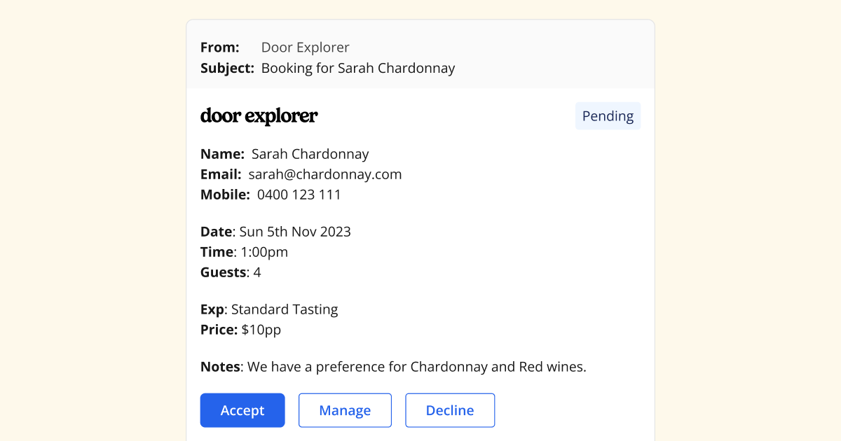 Email Booking Requests: From Browsing to Booking