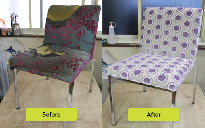 美容室からの張替えのご依頼