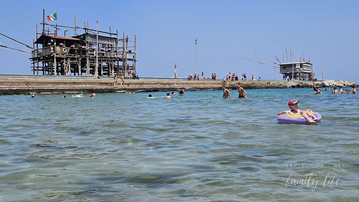 Trabocchi tuż przy plaży