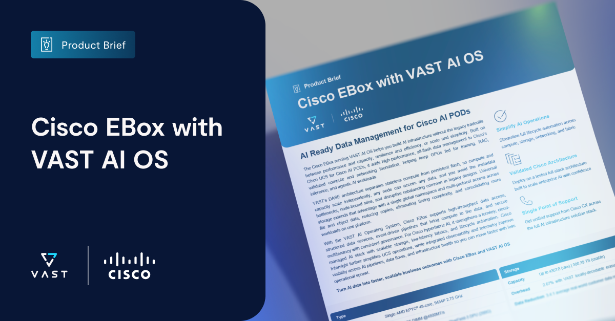 Vast Ebox Configuration Example Cisco EBox with VAST AI OS - VAST Data