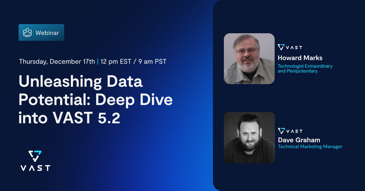Discover VAST 5.2’s latest features for enhanced data access, scalability, and performance in enterprise and AI.