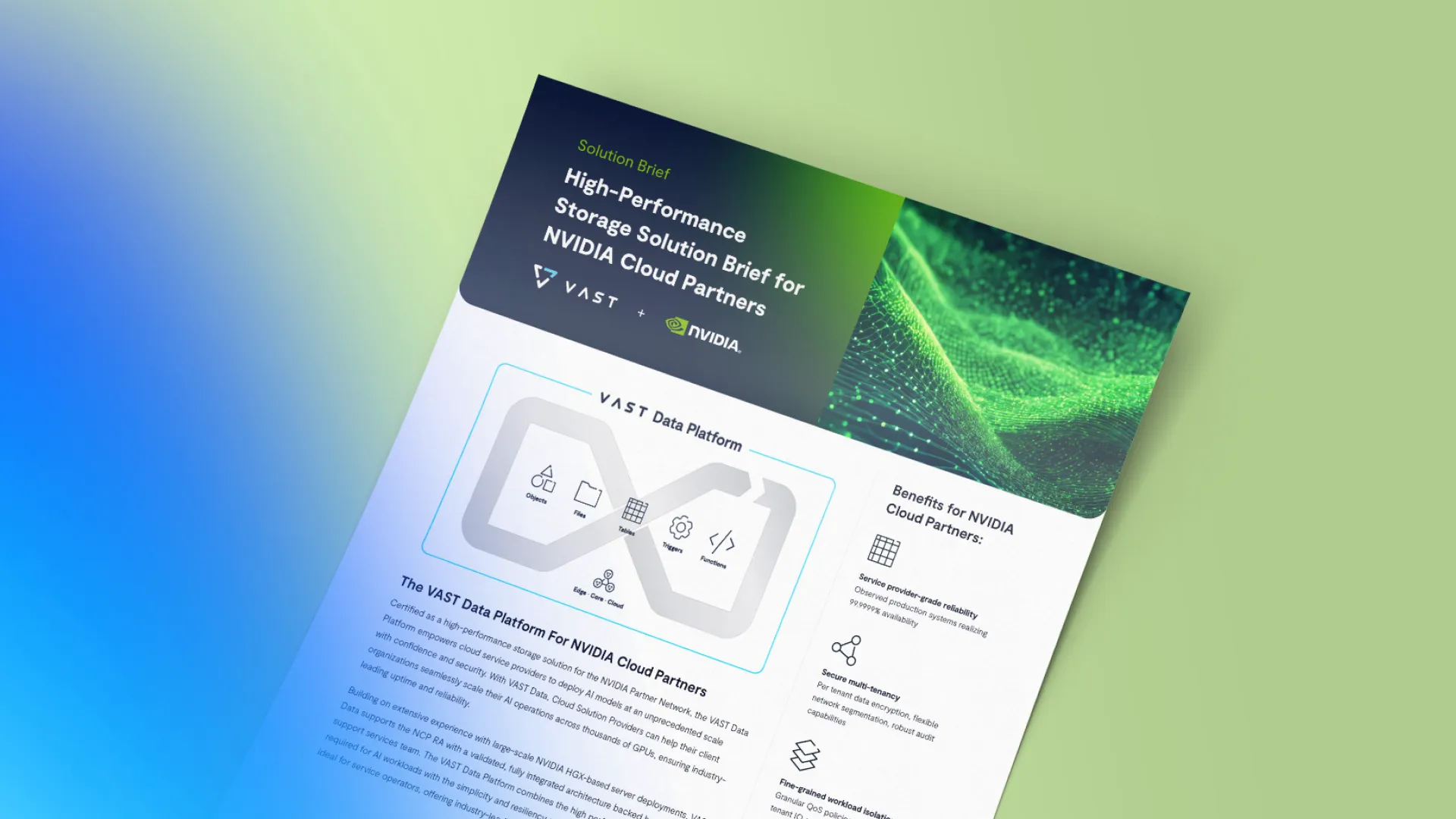 High-Performance Storage Solution Brief for NVIDIA Cloud Partners
