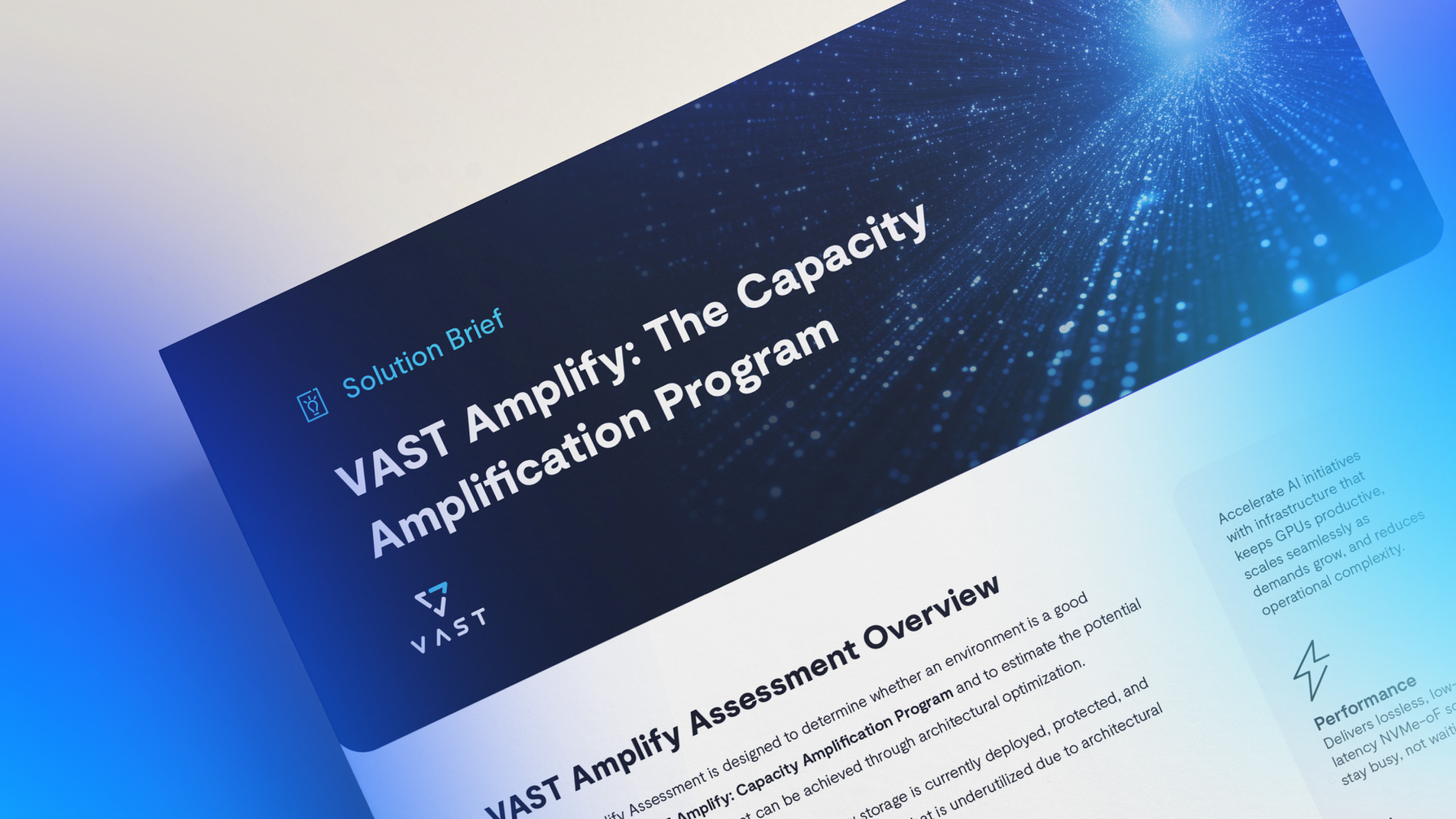 VAST Amplify: The Capacity Amplification Program