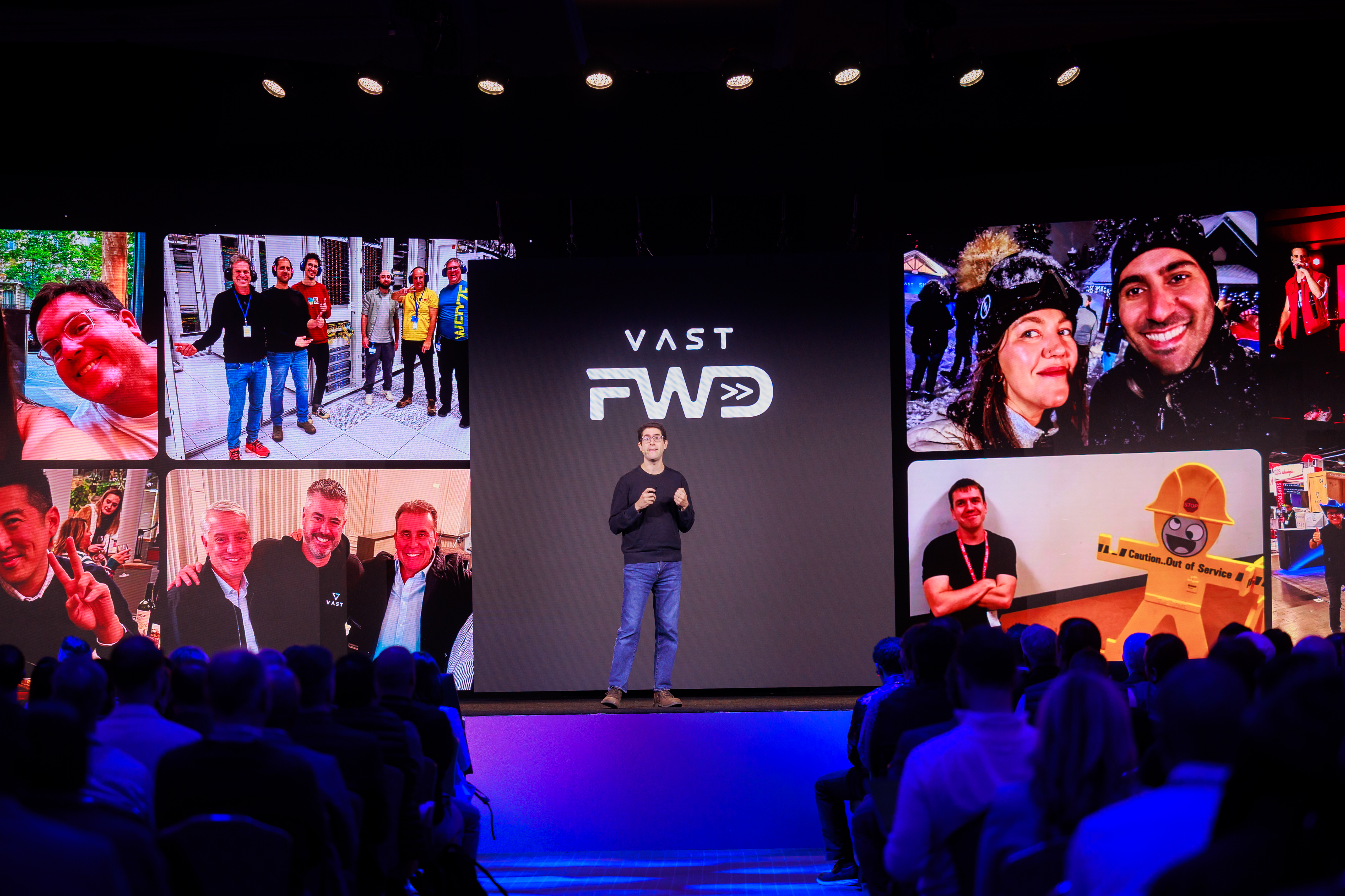 VAST Data Founder and CEO Renen Hallak during his keynote presentation at VAST Forward 2026.