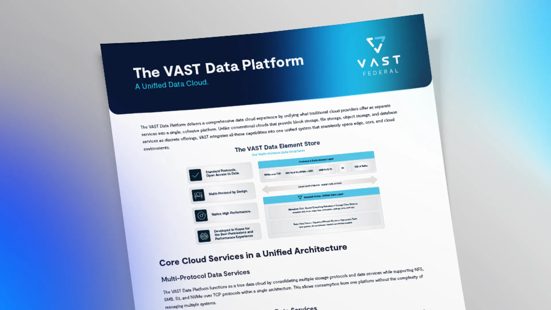 VAST Data Platform: A Unified Data Cloud