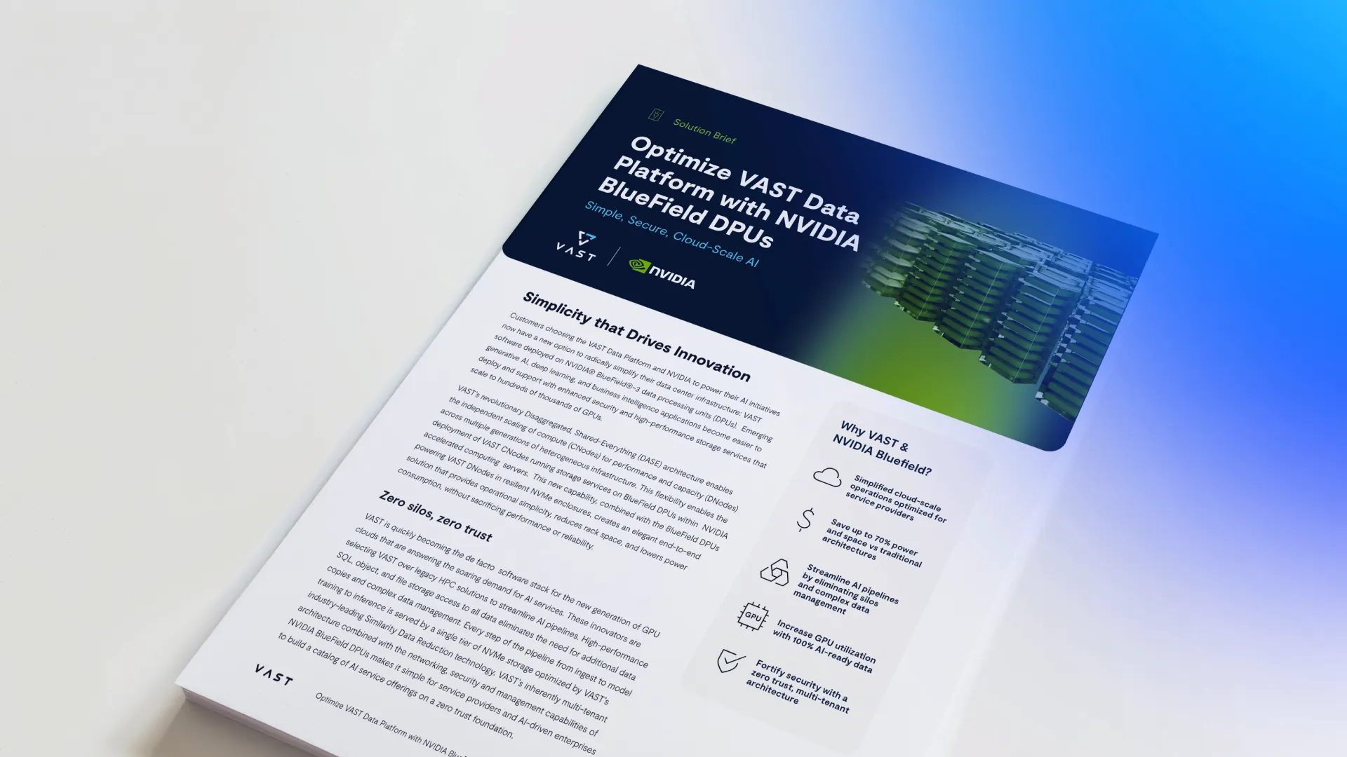 NVIDIA Bluefield & The VAST Data Platform