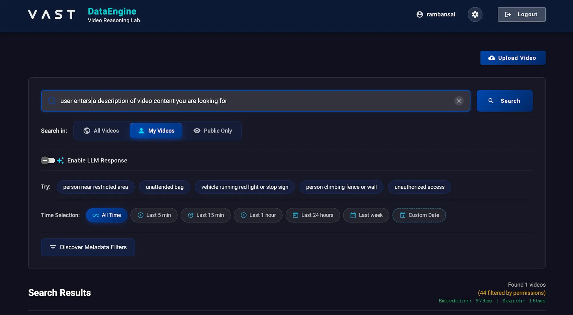 VAST DataEngine Video Reasoning Lab