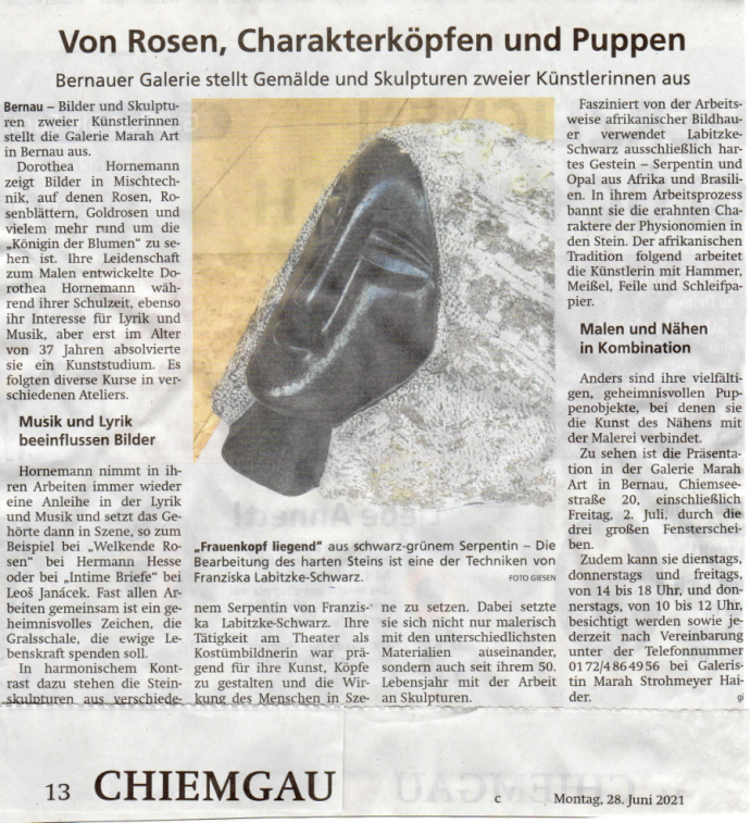 20210628 Presse Von-Rosen-Charakterköpfen-und-Puppen Chiemgau-Zeitung