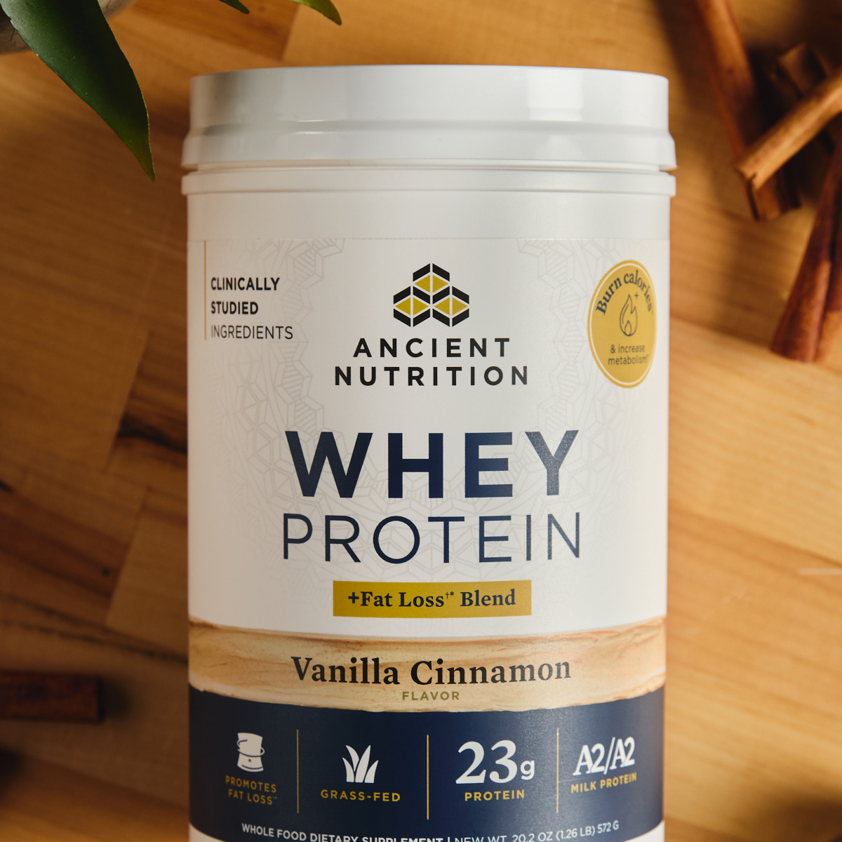 a bottle of Whey Protein Fat Loss 